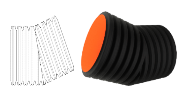Corrugated 22.5 Bend Plain End