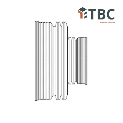 Corrugated Concentric Reducer WT Bell End 60" x 4"